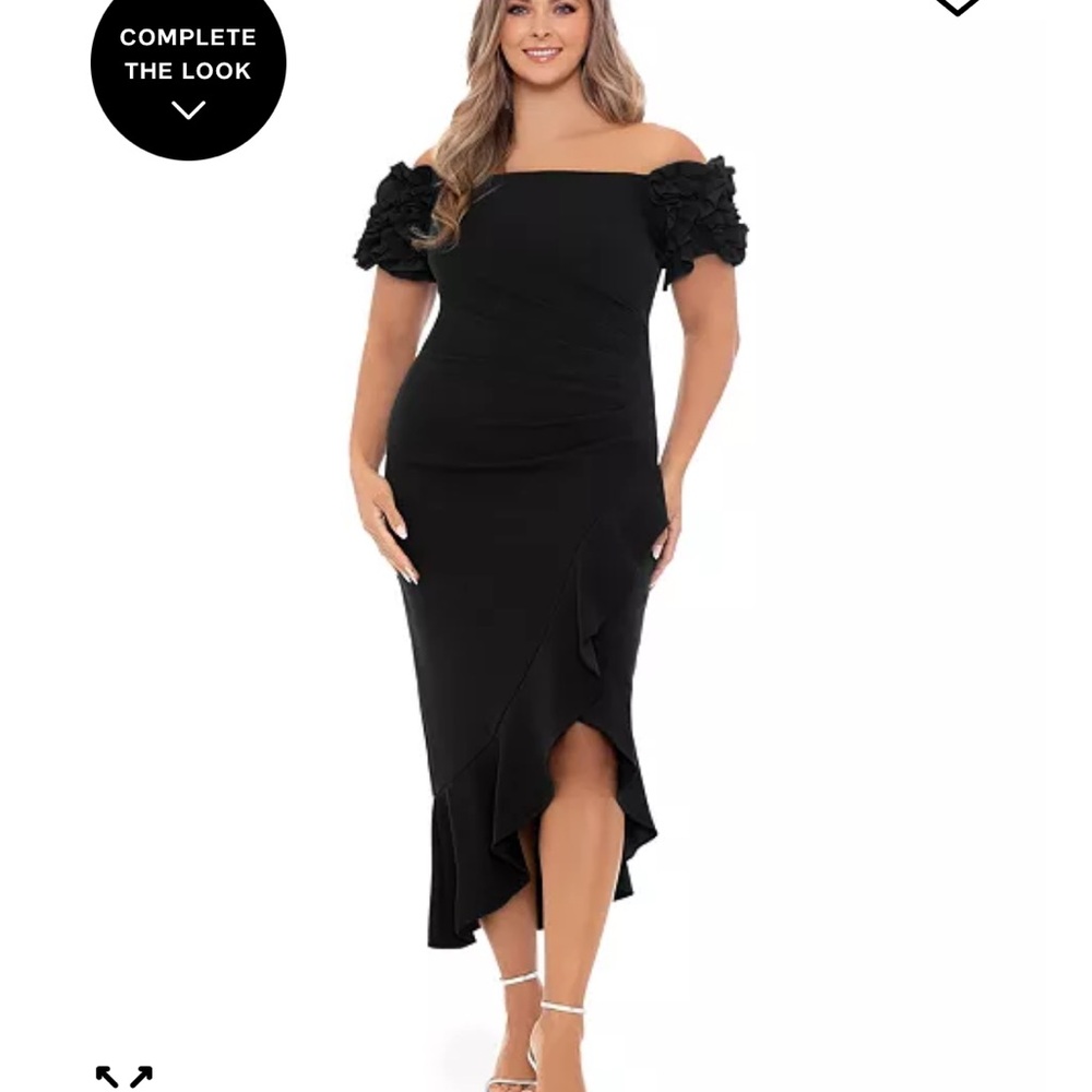 Macy's Black Asymmetrical Dress